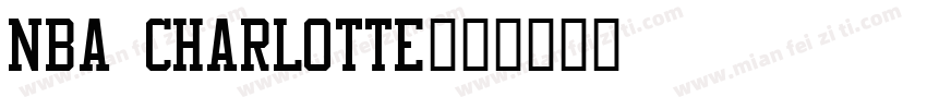NBA Charlotte字体转换
